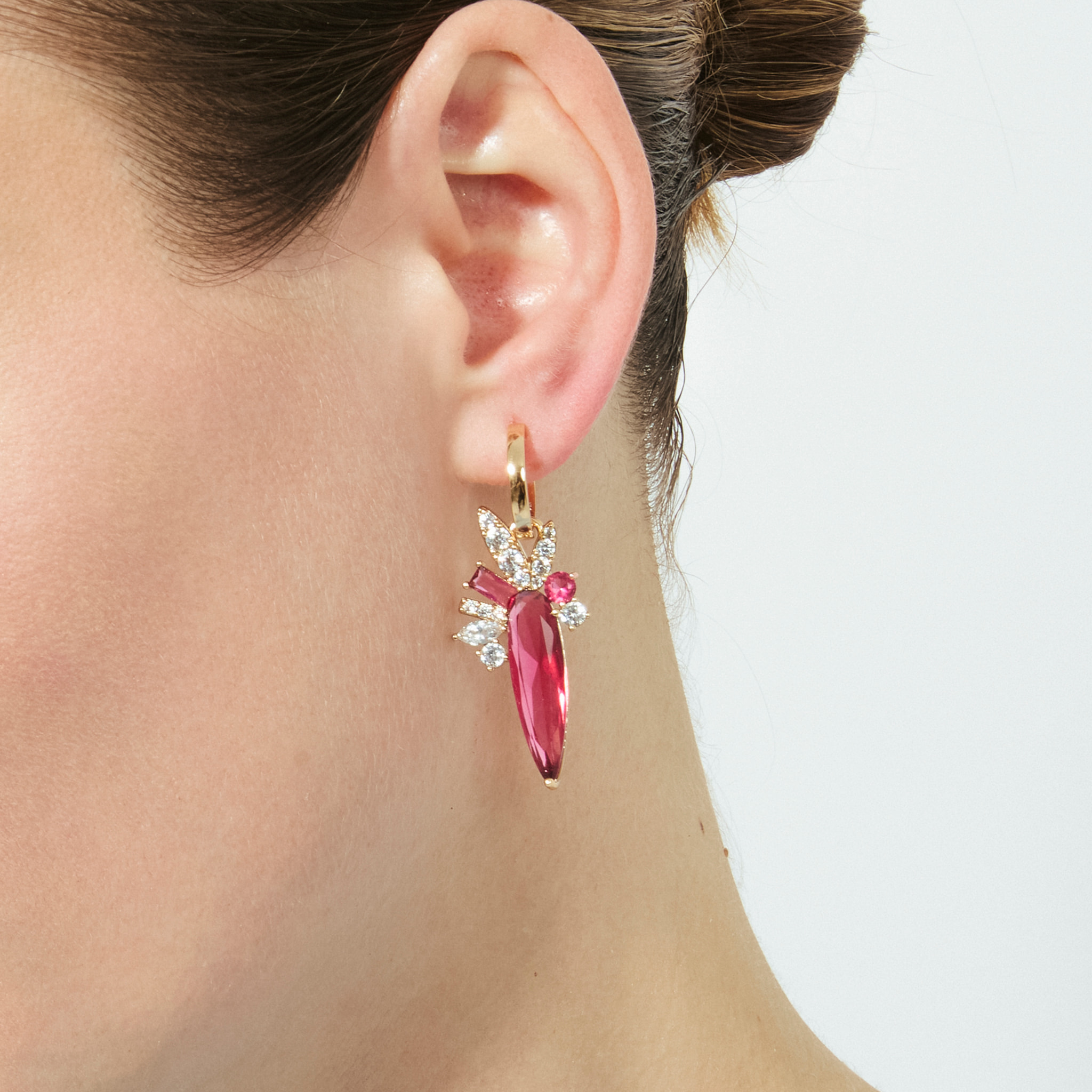 Pendientes Boys acabado oro rosa 18k