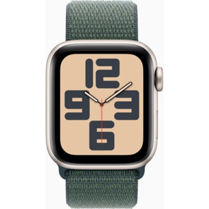 Montre connectée APPLE WATCH SE 40mm Lumière Stellaire/Vert Loop