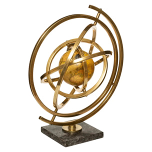 Globe "Sandy" - métal - doré - H37 cm