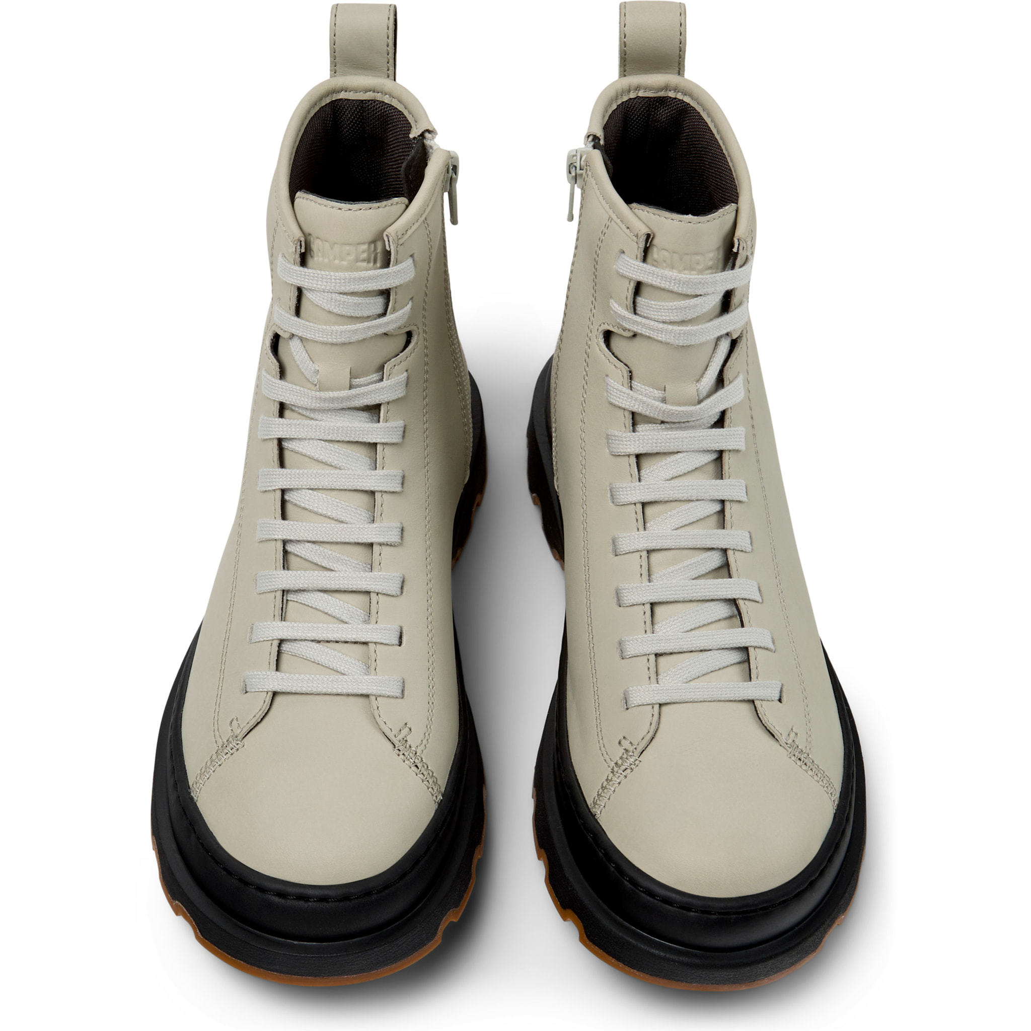 Stivaletti - CAMPER Brutus+ - Beige - Pelle liscia