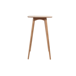 Table haute carrée frêne scandinave L60 cm BALTIK