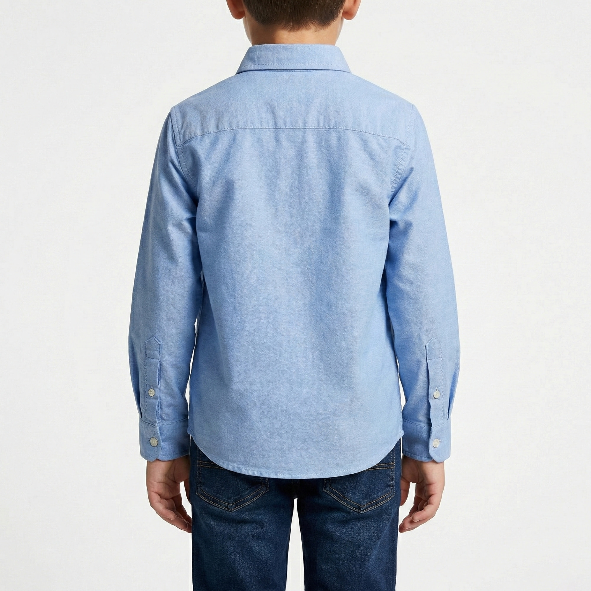 Camicia oxford con ricamo logo