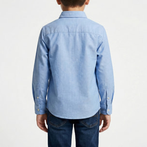 Camicia oxford con ricamo logo