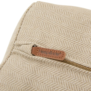 Chauffeuse de jardin Allure beige/acajou déhoussable