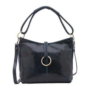 Borsa a spalla  da donna In Vera pelle Made in Italy 29x32x11 cm