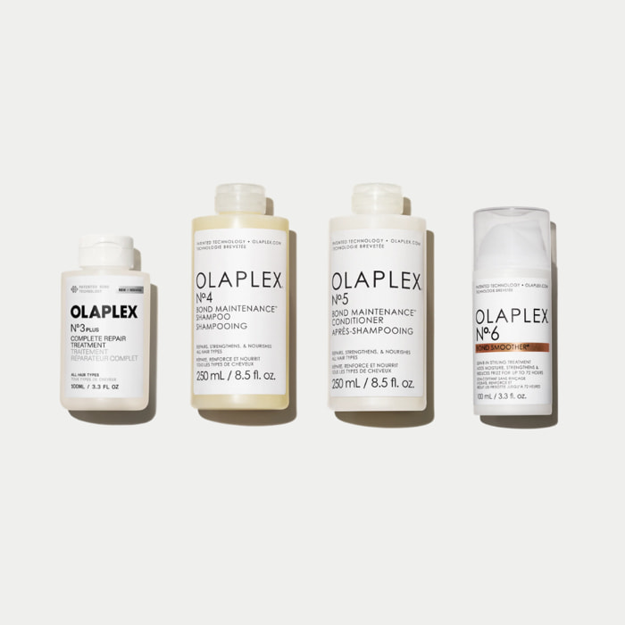 OLAPLEX N°3 Plus Hair Perfector + N°4 Bond Maintenance Shampoo + N°5 Bond Maintenance Conditioner + N°6 Bond Smoother