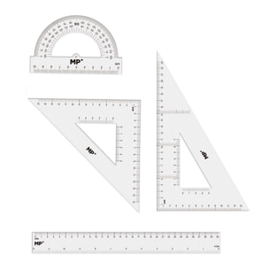 PACK 12 pz REGLE DI DISEGNO 4 PEZZI