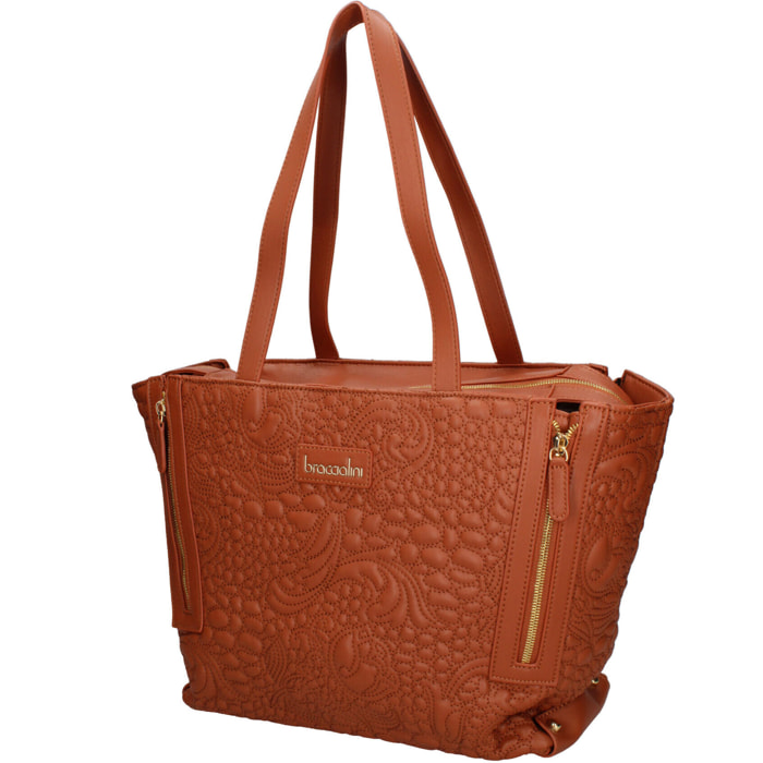 Borsa a spalla da donna Textile Polyurethane 45x27x15 cm