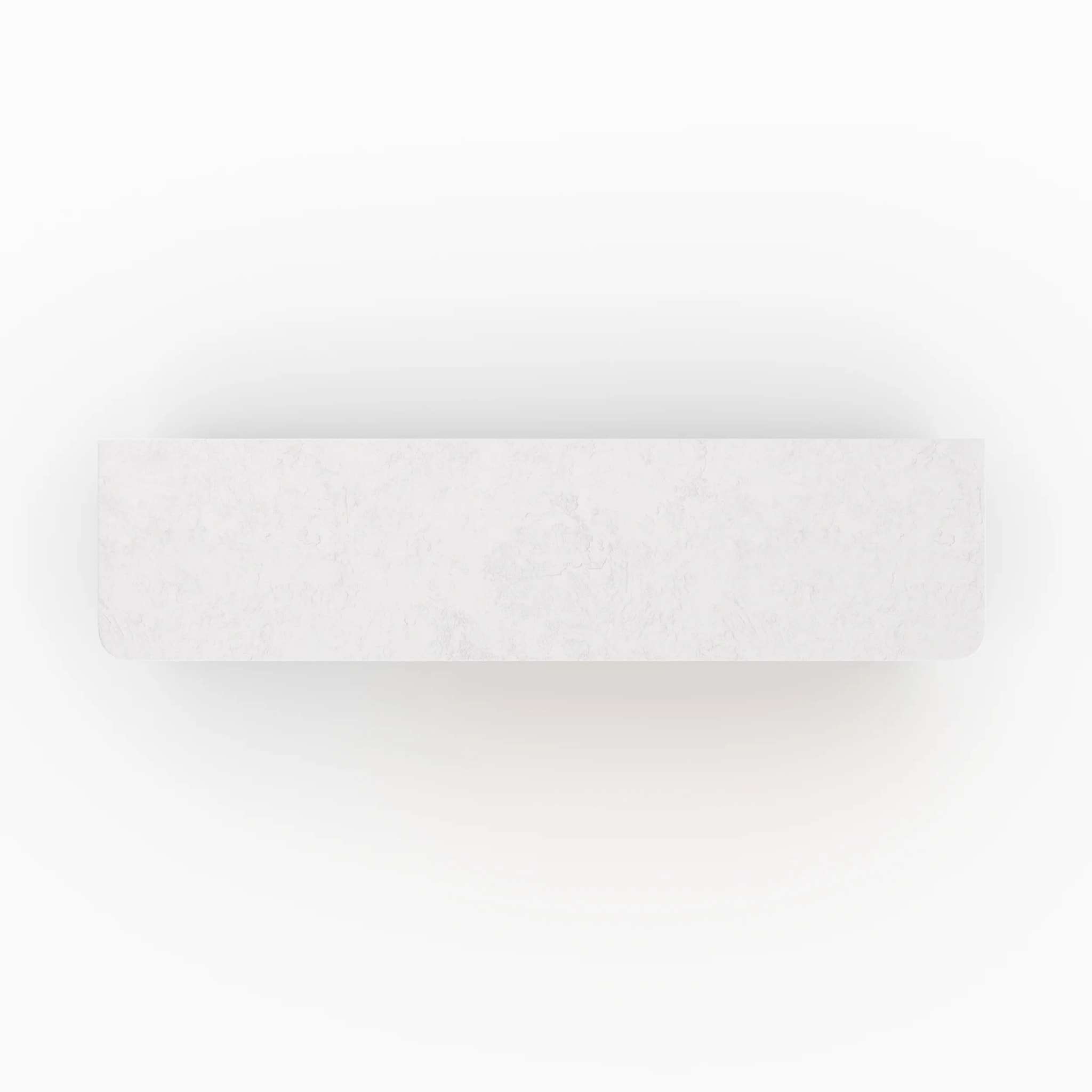 Meuble TV en plâtre blanc cassé 140 cm avec tiroir - Fira