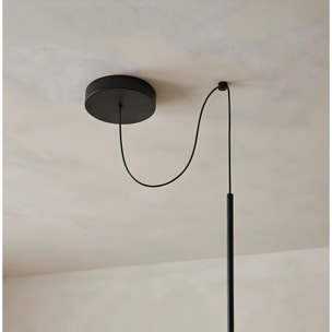 LEDS C4 Colgante Invisible Single Fixed LED 10.5 Blanco cálido - 3000K PHASE CUT Negro 550lm