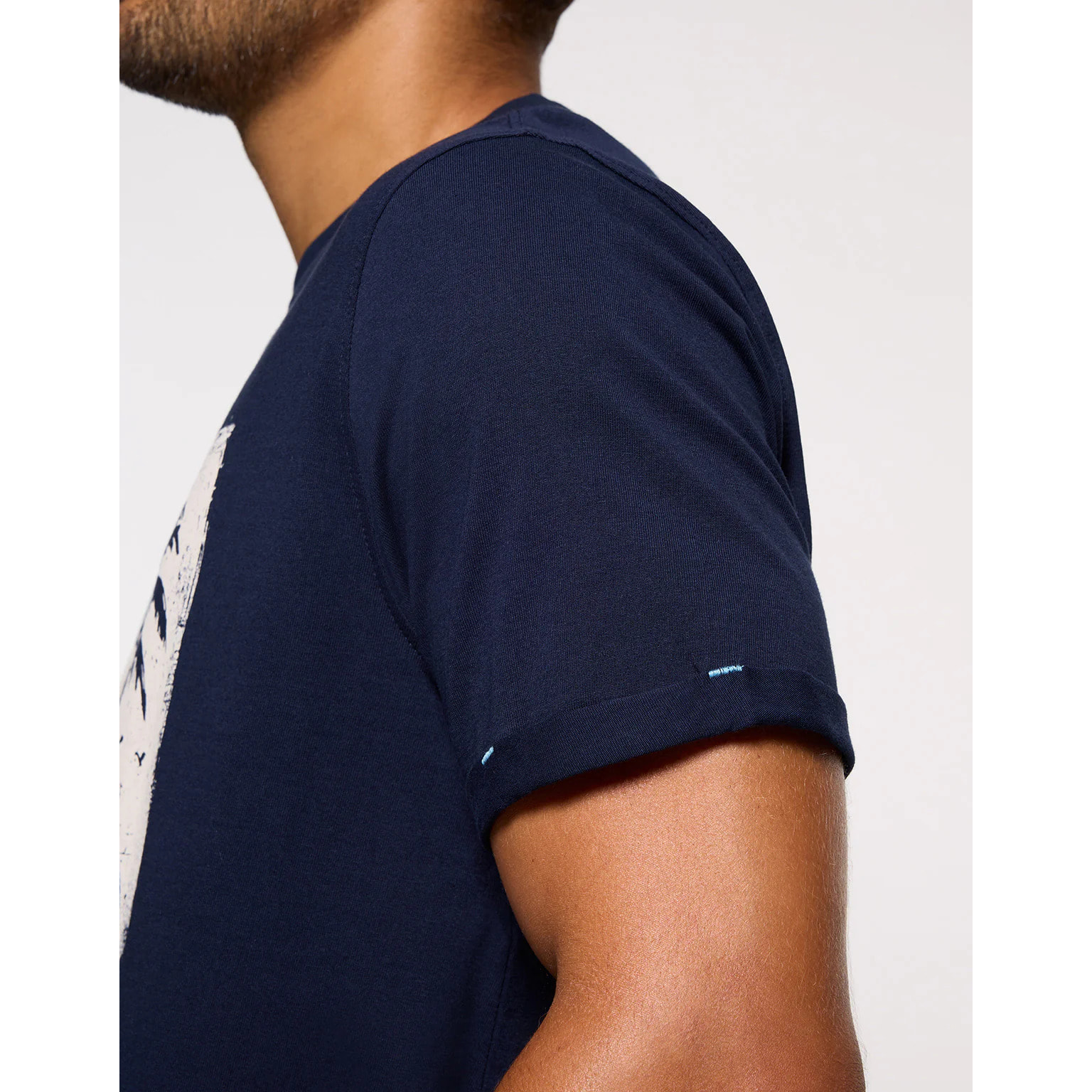 Camiseta Manga Corta Azul Marino - Mazer