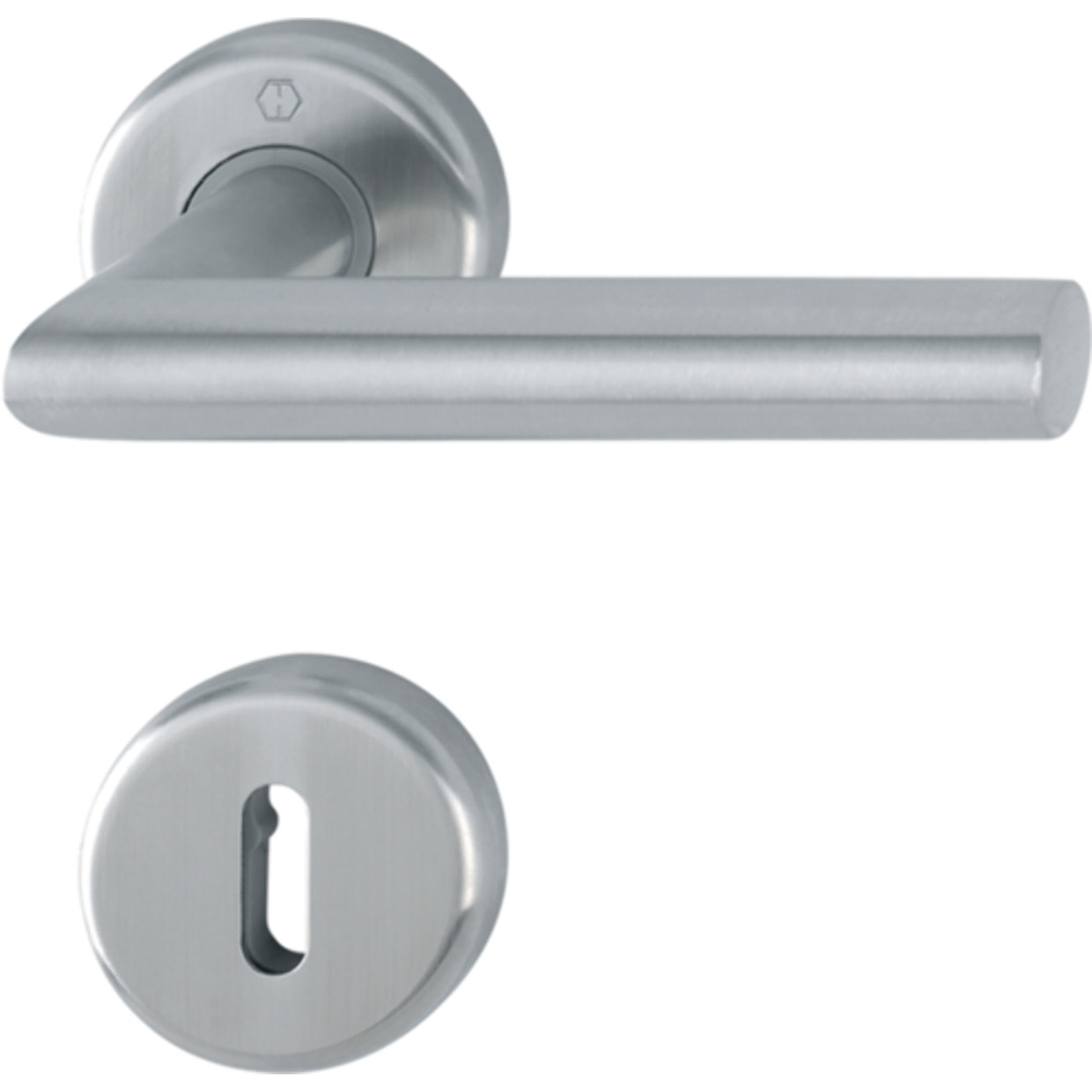 Garniture de porte HOPPE Utrech - Inox - Clé L - 3940680
