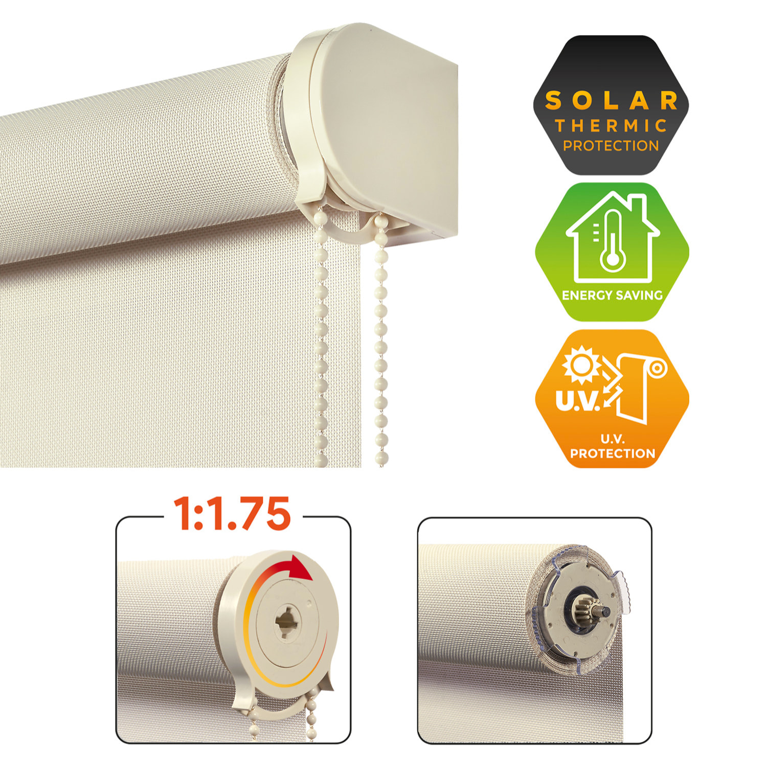 Enrollable XXL SCREEN PRO Solar Lino