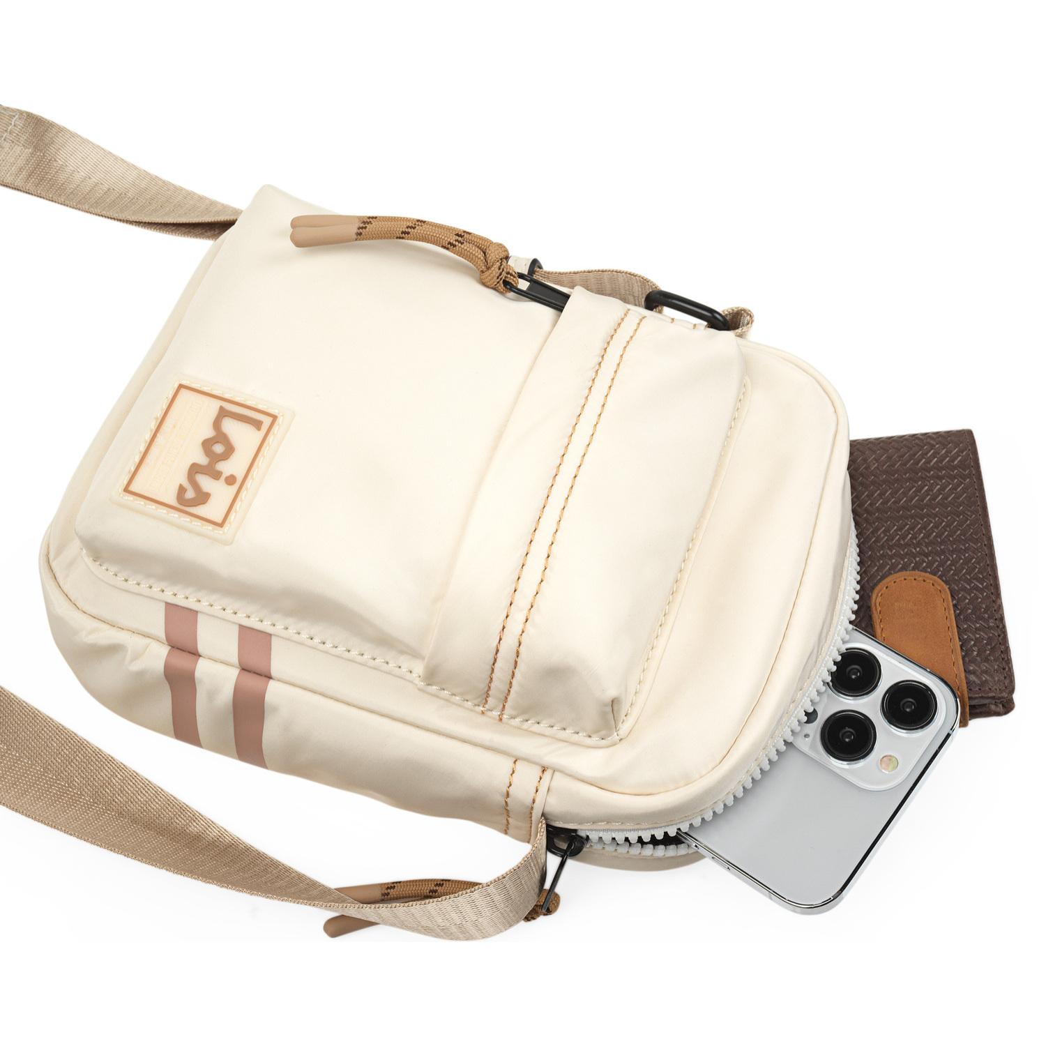 Bandolera Hombre Sintetica Lois Howson Beige