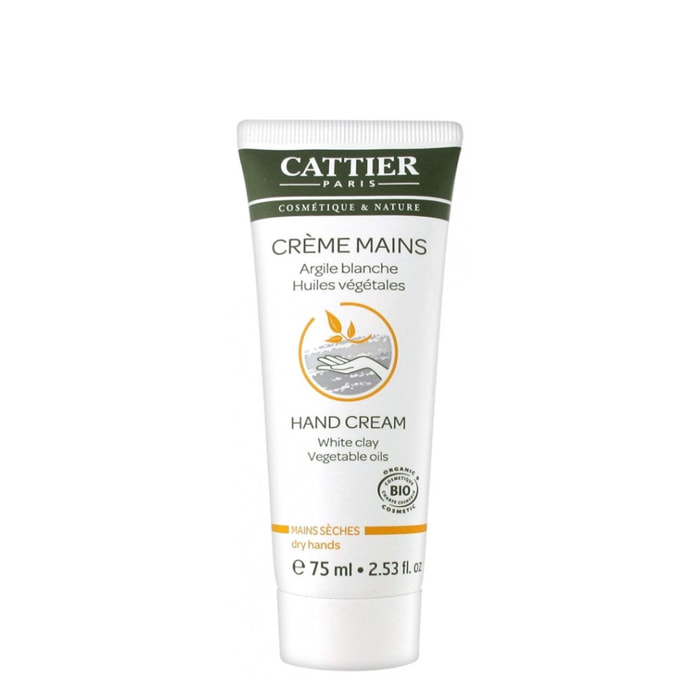 Crème Mains Sèches - Argile Blanche & Huiles Végétales 75 ml