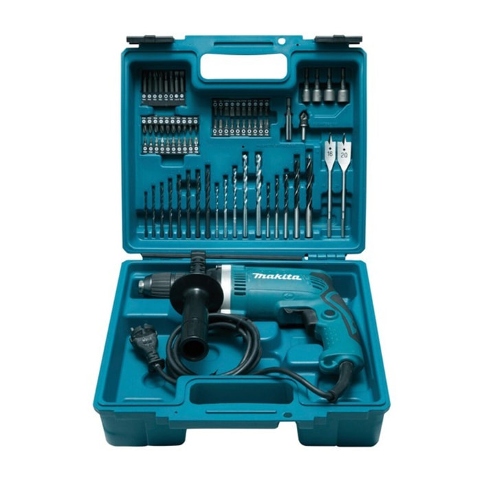 Taladro de impacto MAKITA - 710W + kit de accesorios - HP1631KX3