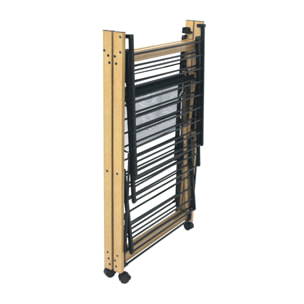 Séchoir à linge avec roulettes USHUAIA noir 28M