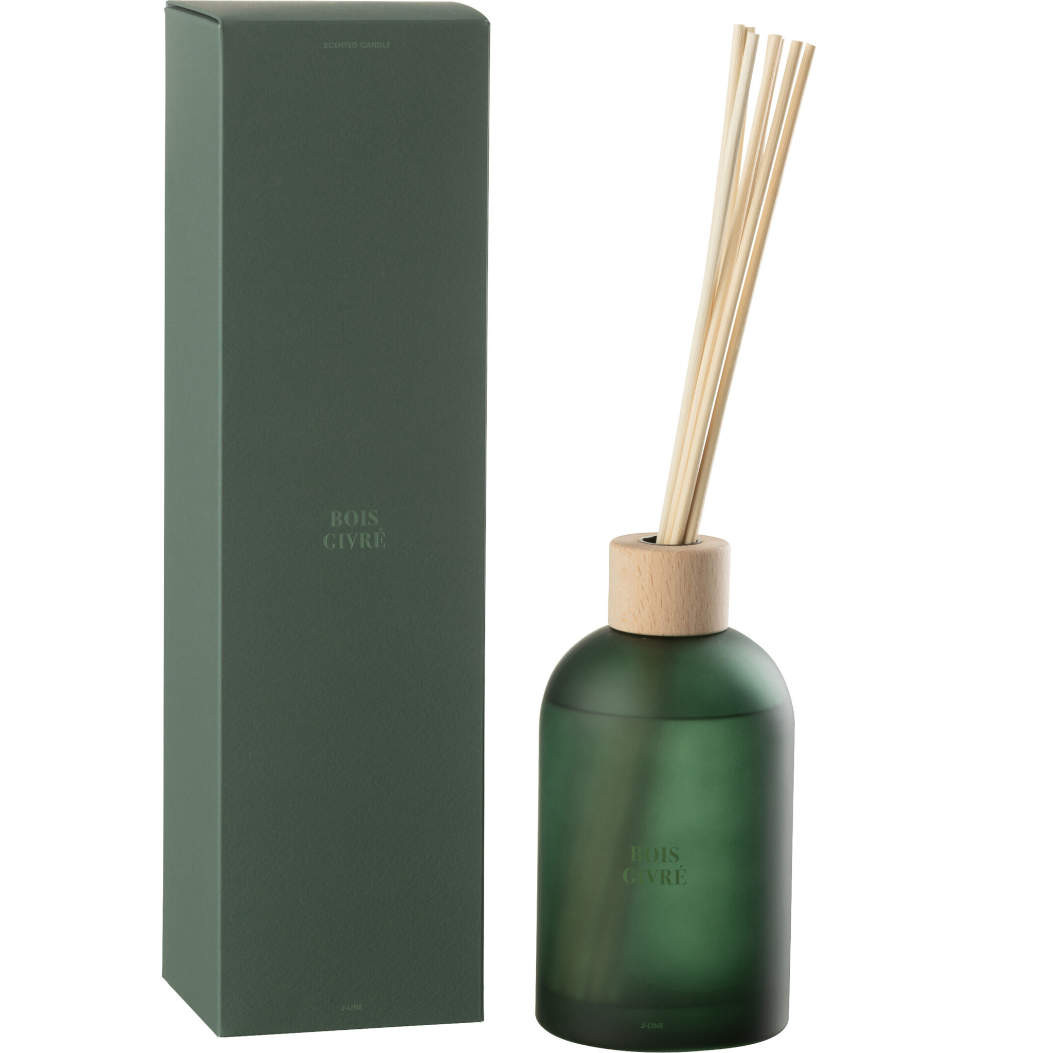 J-Line Bâtonnets parfumés Accords Essentiels - Bois Givré - vert - 550 ml
