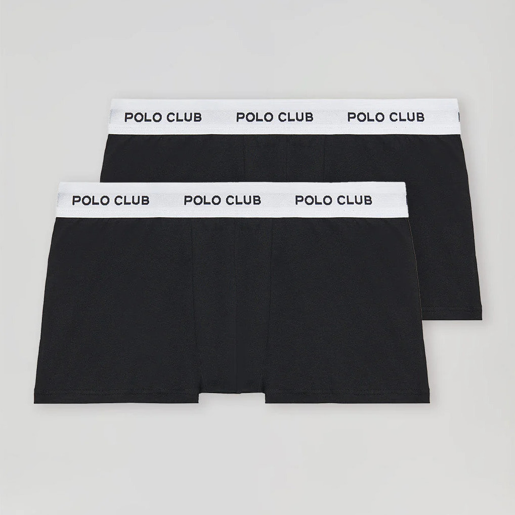 Pack de dos boxers negros con logotipo Polo Club