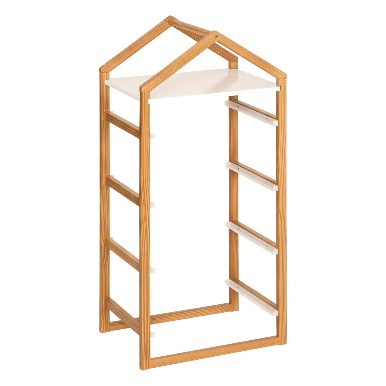 Meuble de rangement 4 étagères Bako blanc 43x94,5cm