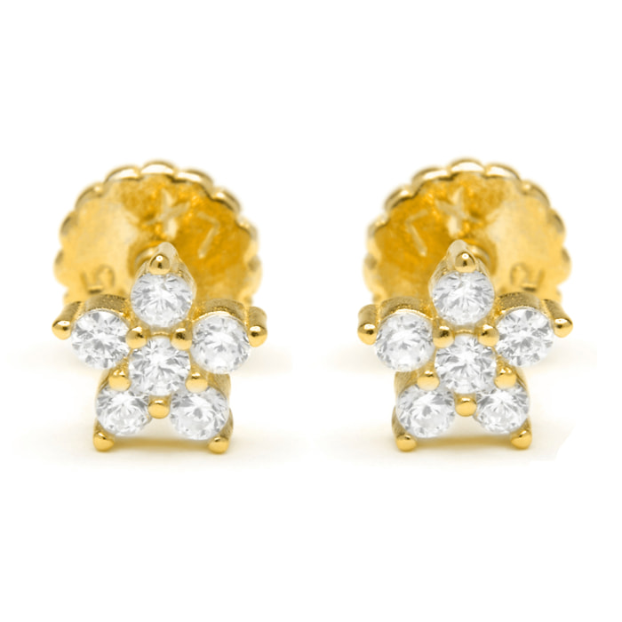 Pendientes Anba acabado oro amarillo 18k