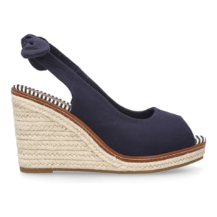 Sandalias de cuña tipo alpargata para mujer, suela comoda y elegante, diseño moderno.