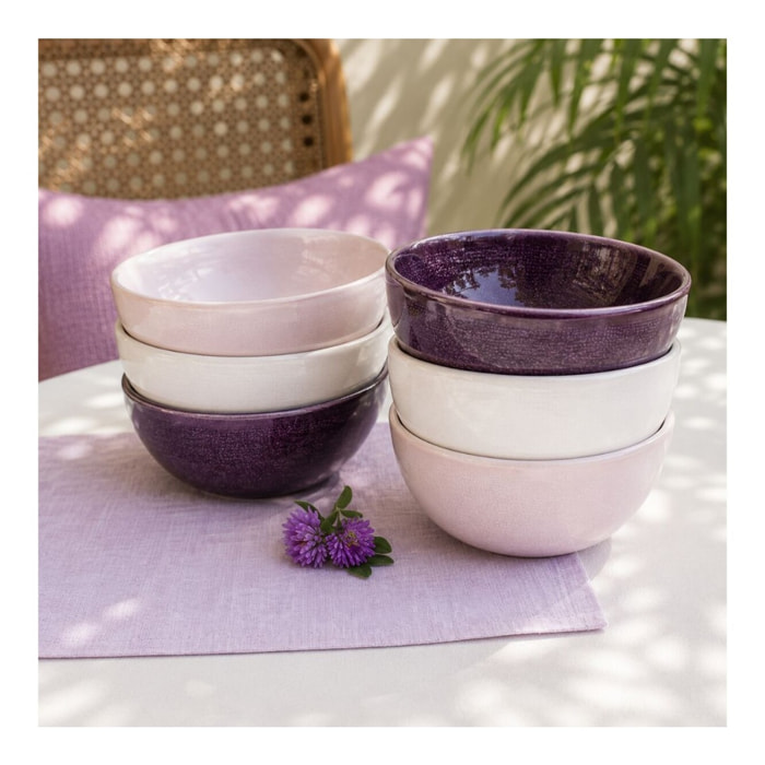 Lot de 6 bols médiums, TERRA