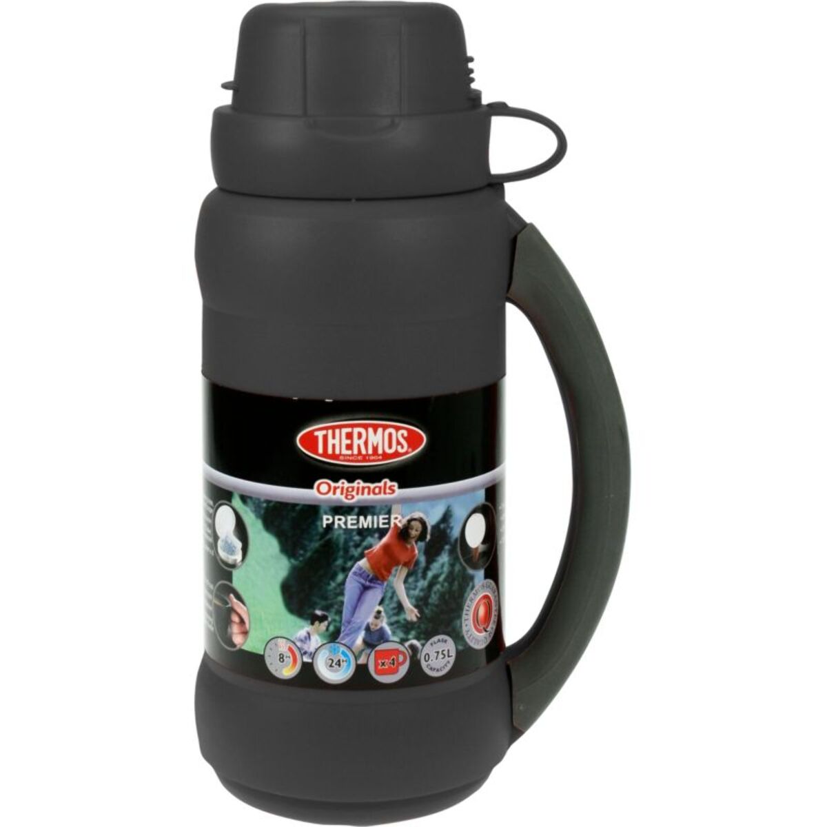 Bouteille isotherme THERMOS Premier Bouteille Isolante 0.75L Noir