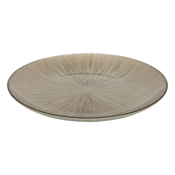 Assiette plate Gloria D.28cm champagne