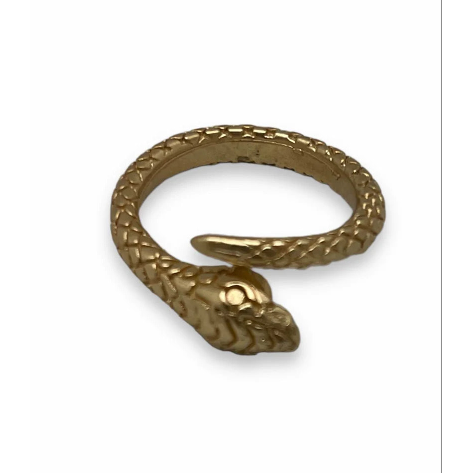 Anillo serpiente Indi en dorado T16