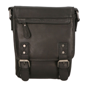 Borsa a Tracolla da Uomo in Vera Pelle fashion 23x17x5 cm