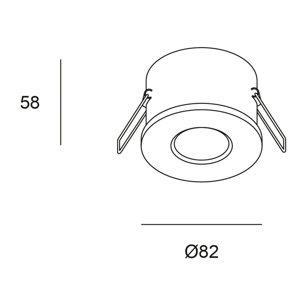 Forlight - Downlight Empotrable IP54 para Baño, Níquel Satinado, Compatible con Bombillas GU10/G5.3 hasta 8W, Diámetro 81 mm, Diseño Compacto y Elegante