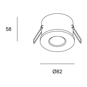 Forlight - Downlight Empotrable IP54 para Baño, Níquel Satinado, Compatible con Bombillas GU10/G5.3 hasta 8W, Diámetro 81 mm, Diseño Compacto y Elegante