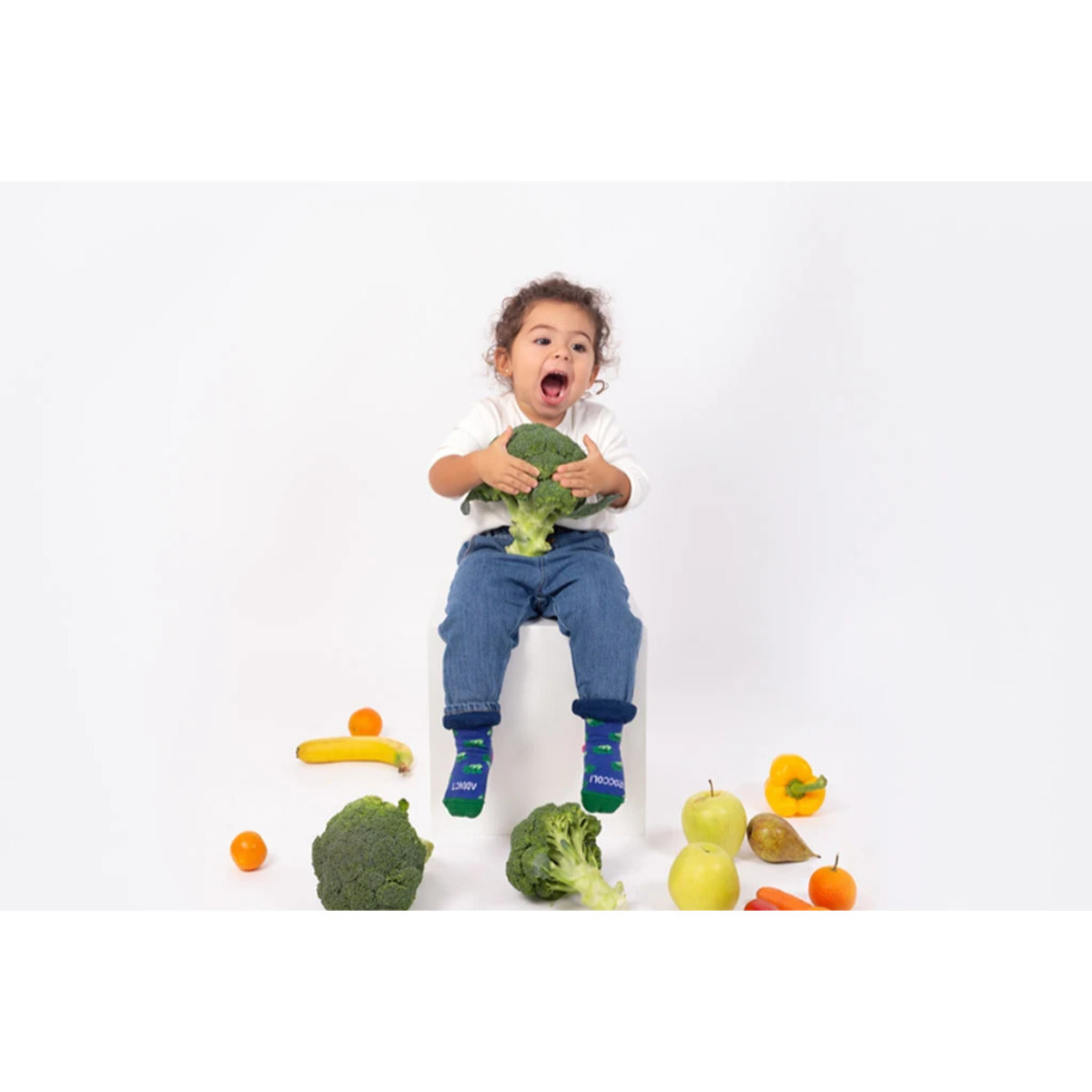 Mini Calcetines "Broccoli addict" talla 15-18