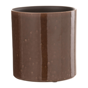 J-Line cache-pot Flexible - céramique - brun - small - Ø 16 cm