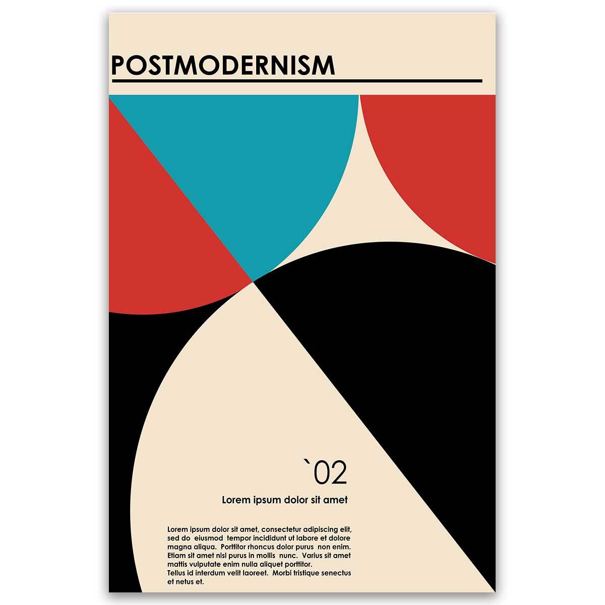 Tableau Postmodernism formes graphiques Toile imprimée