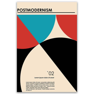 Tableau Postmodernism formes graphiques Toile imprimée