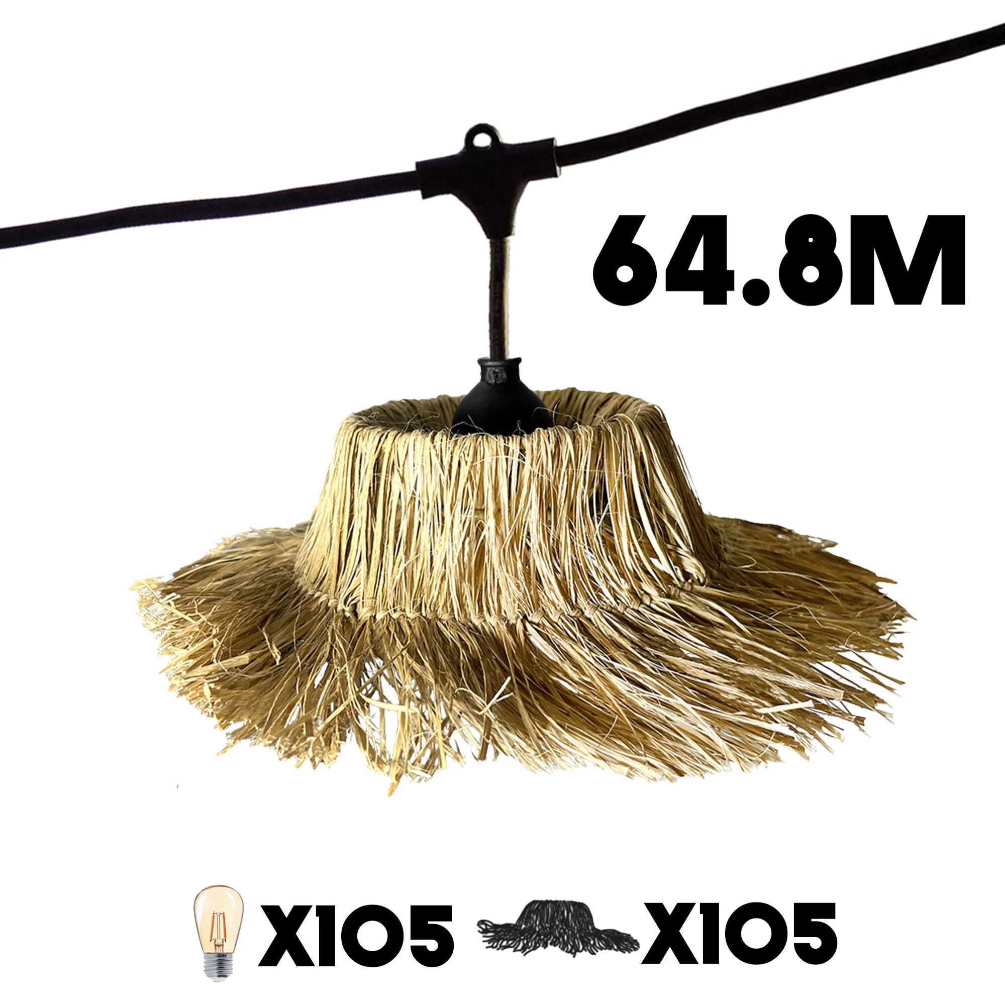 Guirlande connectable TAHITI 105xE27 65M