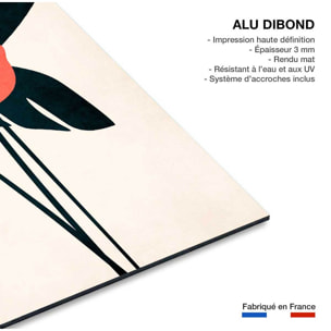 Tableau Coeur de fleurs Tableau alu Dibond