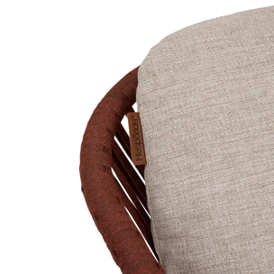 Salon de jardin Belano 5 places acajou