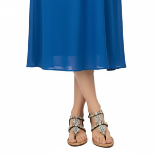 Sandali infradito con dettagli gioiello