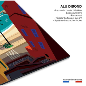 Tableau cote d'azur menton  Tableau alu Dibond