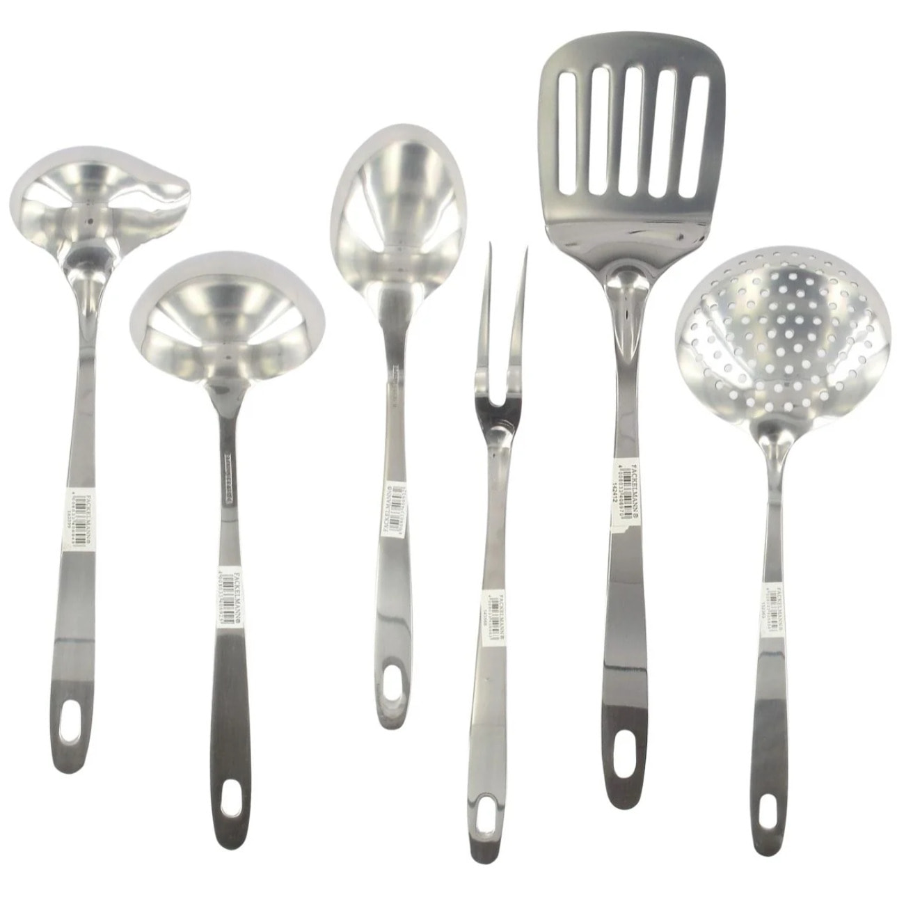 Ensemble ustensiles de cuisine 6 pièces inox Fackelmann Oxford