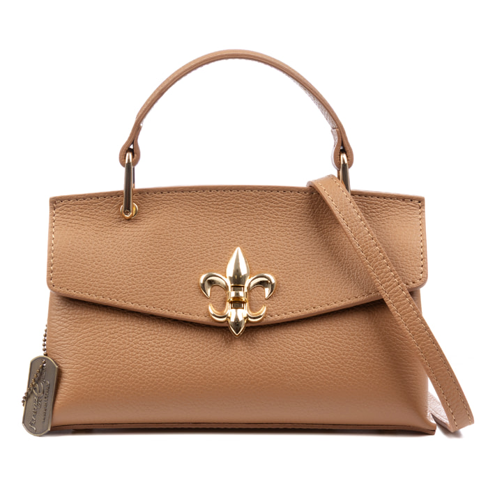 Balestrino bolso tote mujer, de piel auténtica Dollaro.