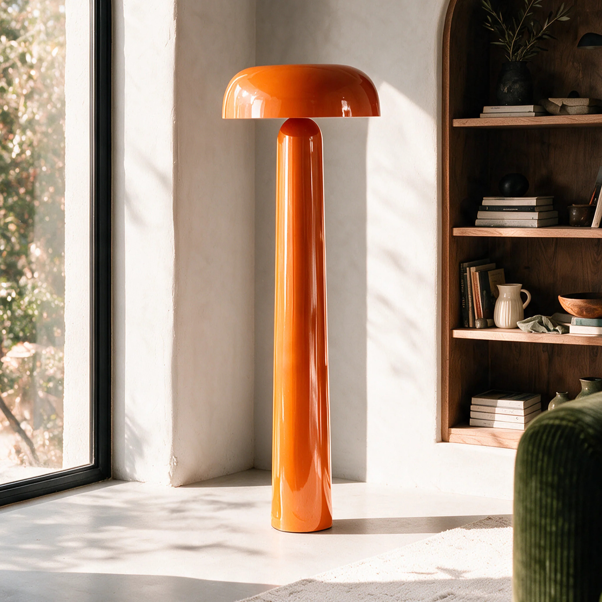 Lampadaire en métal orange - Livia