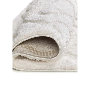 JUNO Alfombra geométrica con relieve blanco, varias medidas disponibles.