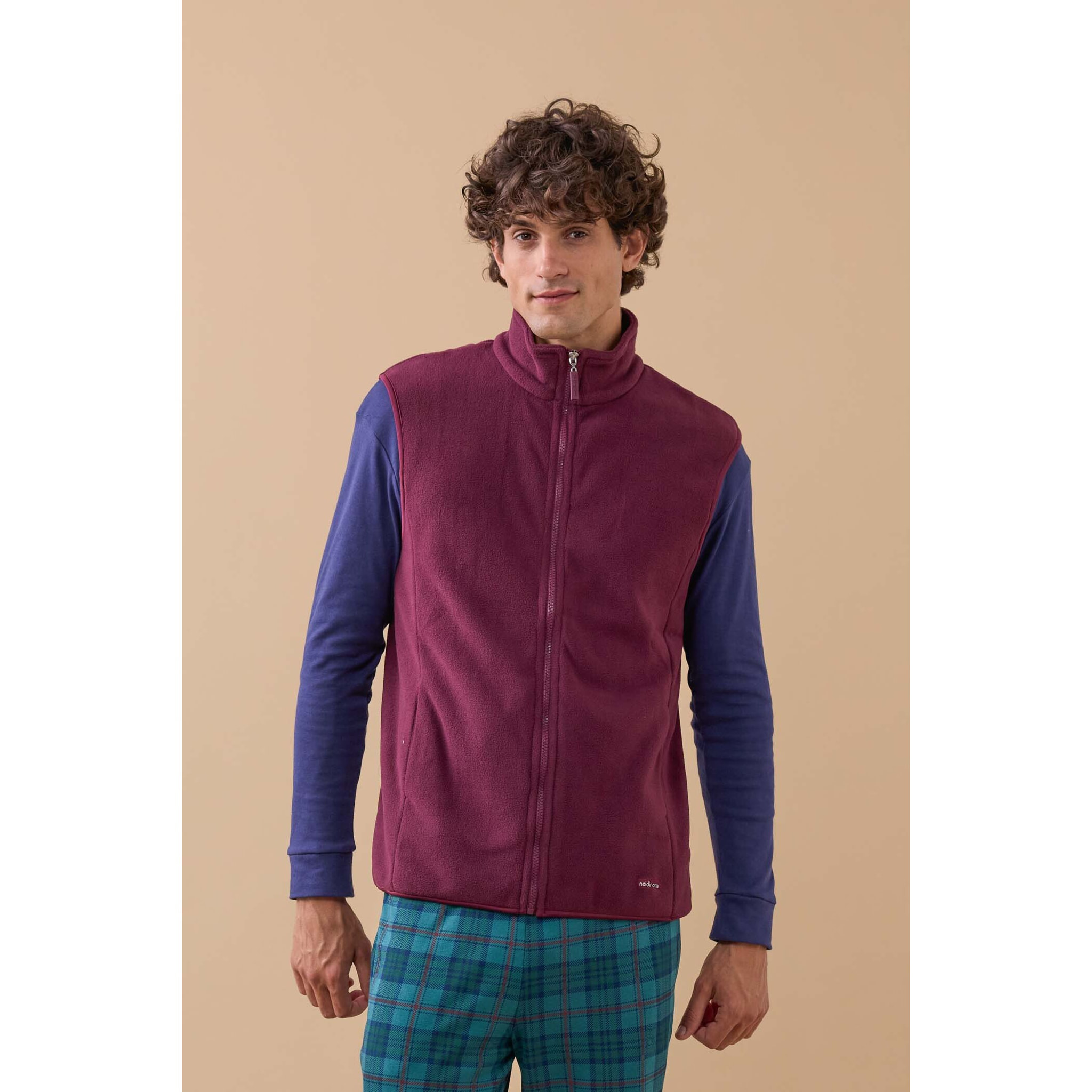 Smanicato uomo paddy in pile con zip Noidinotte
