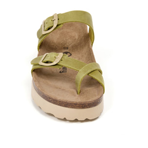 Sandalia plataforma BILLOWY VERDE