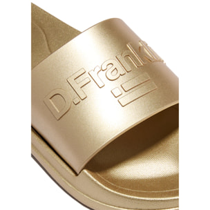 Chanclas de Mujer Estilo Pala Marea en Dorado