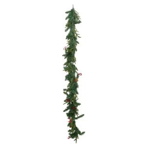 Guirlande LED baies et pommes de pain l.1,8m vert